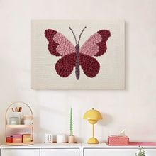 Load image into Gallery viewer, Punch Needle Kit with frame - Pink Butterfly