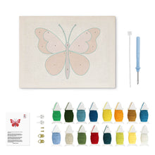 Load image into Gallery viewer, Punch Needle Kit with frame - Pink Butterfly
