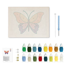 Load image into Gallery viewer, Punch Needle Kit with frame - Orange Butterfly