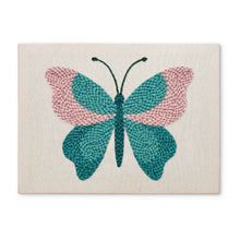 Load image into Gallery viewer, Punch Needle Kit with frame - Azure Butterfly Figured'Art