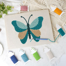 Load image into Gallery viewer, Punch Needle Kit with frame - Colors in Flight