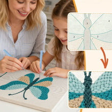 Load image into Gallery viewer, Punch Needle Kit with frame - Colors in Flight