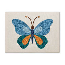 Load image into Gallery viewer, Punch Needle Kit with frame - Blue Butterfly Figured'Art