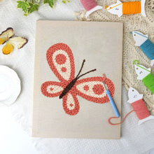 Load image into Gallery viewer, Punch Needle Kit with frame - Red Butterfly