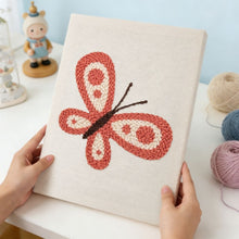 Load image into Gallery viewer, Punch Needle Kit with frame - Red Butterfly