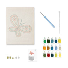 Load image into Gallery viewer, Punch Needle Kit with frame - Red Butterfly