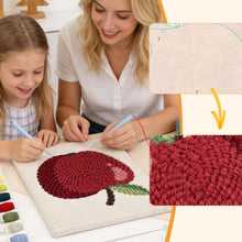 Load image into Gallery viewer, Punch Needle Kit with frame - Red Apple