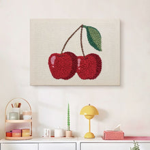 Load image into Gallery viewer, Punch Needle Kit with frame - Cherries