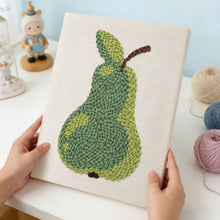 Load image into Gallery viewer, Punch Needle Kit with frame - Fresh Pear