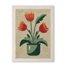 Load image into Gallery viewer, Punch Needle Kit with frame - Blooming Tulips Figured'Art