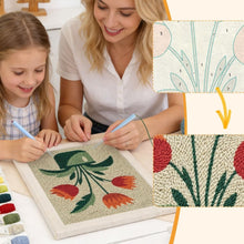 Load image into Gallery viewer, Punch Needle Kit with frame - Blooming Tulips