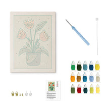 Load image into Gallery viewer, Punch Needle Kit with frame - Blooming Tulips