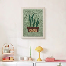 Load image into Gallery viewer, Punch Needle Kit with frame - Snake Plant