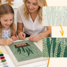 Load image into Gallery viewer, Punch Needle Kit with frame - Snake Plant