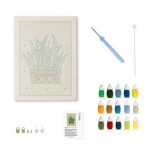 Load image into Gallery viewer, Punch Needle Kit with frame - Snake Plant