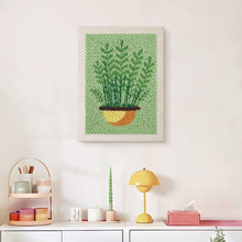 Load image into Gallery viewer, Punch Needle Kit with frame - Potted Ferns