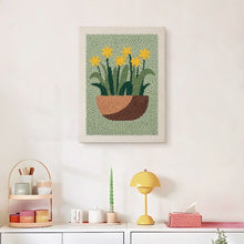 Load image into Gallery viewer, Punch Needle Kit with frame - Sunny Daffodils