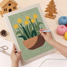 Load image into Gallery viewer, Punch Needle Kit with frame - Sunny Daffodils