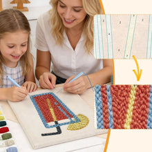 Load image into Gallery viewer, Punch Needle Kit with frame - Citrus Cooler