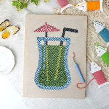 Load image into Gallery viewer, Punch Needle Kit with frame - Exotic Sip