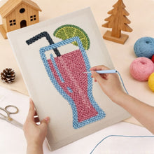 Load image into Gallery viewer, Punch Needle Kit with frame - Pink Lemonade