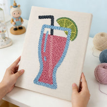 Load image into Gallery viewer, Punch Needle Kit with frame - Pink Lemonade