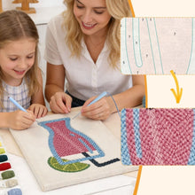 Load image into Gallery viewer, Punch Needle Kit with frame - Pink Lemonade