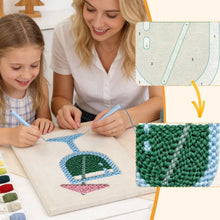 Load image into Gallery viewer, Punch Needle Kit with frame - Tropical Breeze