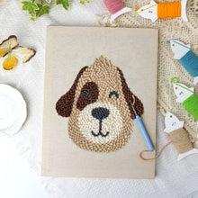 Load image into Gallery viewer, Punch Needle Kit with frame - Smiley Dog