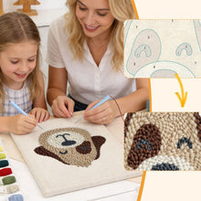Load image into Gallery viewer, Punch Needle Kit with frame - Smiley Dog