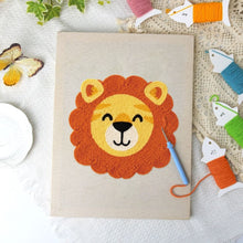 Load image into Gallery viewer, Punch Needle Kit with frame - Little Lion