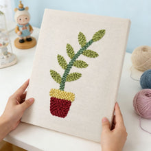 Load image into Gallery viewer, Punch Needle Kit with frame - Potted Joy