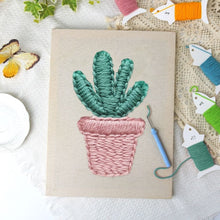 Load image into Gallery viewer, Punch Needle Kit with frame - Cute Cactus