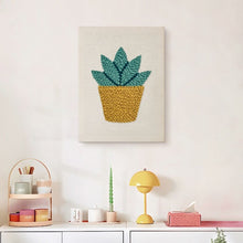 Load image into Gallery viewer, Punch Needle Kit with frame - Sunny Succulent