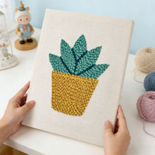 Load image into Gallery viewer, Punch Needle Kit with frame - Sunny Succulent