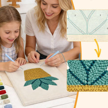 Load image into Gallery viewer, Punch Needle Kit with frame - Sunny Succulent