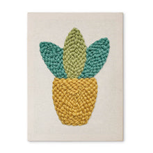 Load image into Gallery viewer, Punch Needle Kit with frame - Mini Greenery Figured'Art