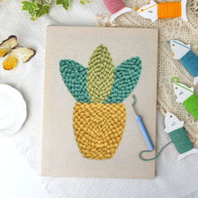 Load image into Gallery viewer, Punch Needle Kit with frame - Mini Greenery