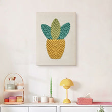 Load image into Gallery viewer, Punch Needle Kit with frame - Mini Greenery