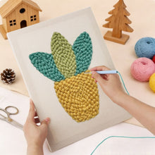 Load image into Gallery viewer, Punch Needle Kit with frame - Mini Greenery
