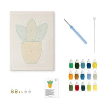 Load image into Gallery viewer, Punch Needle Kit with frame - Mini Greenery