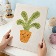 Load image into Gallery viewer, Punch Needle Kit with frame - Leafy Delight