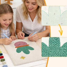 Load image into Gallery viewer, Punch Needle Kit with frame - Smiling Cactus