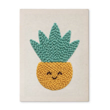 Load image into Gallery viewer, Punch Needle Kit with frame - Sunshine Pineapple Figured'Art