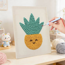 Load image into Gallery viewer, Punch Needle Kit with frame - Sunshine Pineapple