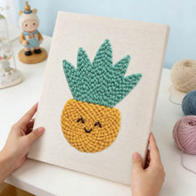 Load image into Gallery viewer, Punch Needle Kit with frame - Sunshine Pineapple