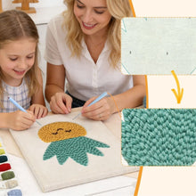 Load image into Gallery viewer, Punch Needle Kit with frame - Sunshine Pineapple