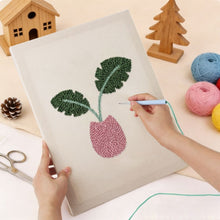 Load image into Gallery viewer, Punch Needle Kit with frame - Tropical Bloom