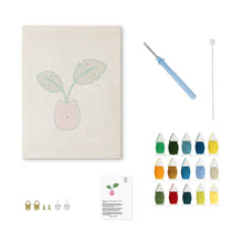 Load image into Gallery viewer, Punch Needle Kit with frame - Tropical Bloom