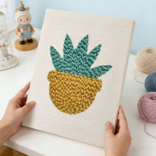Load image into Gallery viewer, Punch Needle Kit with frame - Sunkissed Succulent